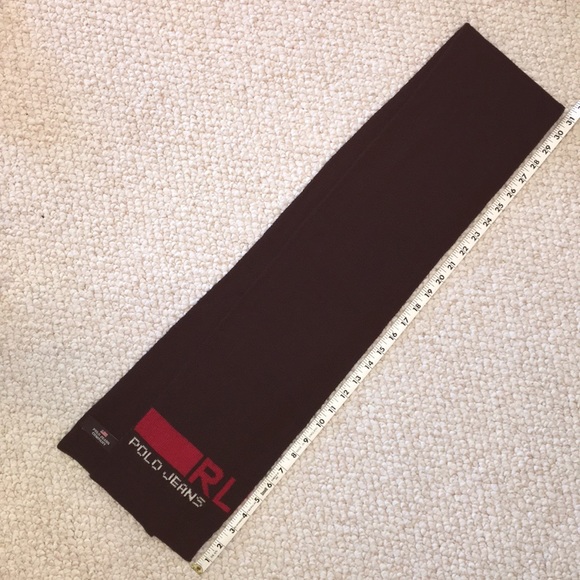 Ralph Lauren Black Wool Scarf - Picture 2 of 4